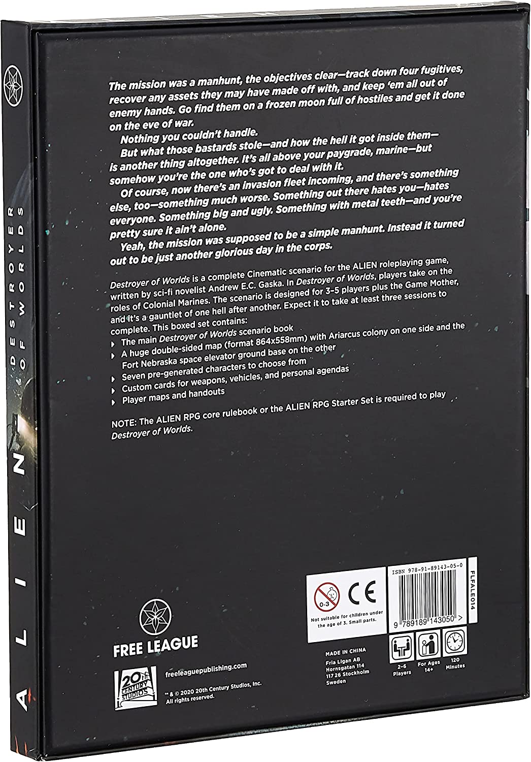 Alien : Role Playing Game - Destroyer of Worlds